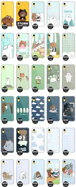 etui-antishock-do-iphone-xr-case-bare-bears-wzory-kolor-wielokolorowy