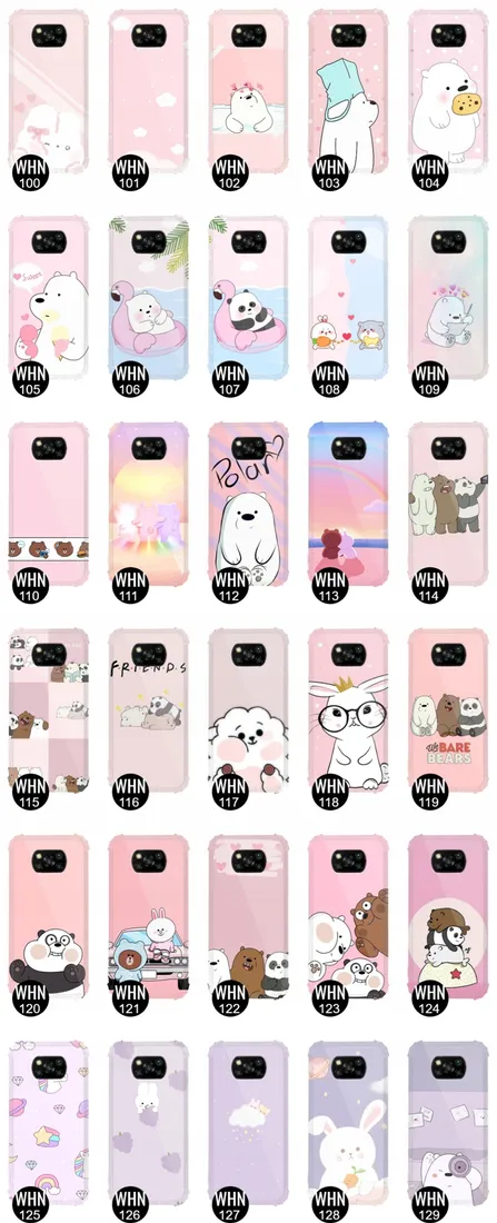etui-antishock-do-xiaomi-poco-x3-bare-bears-wzory
