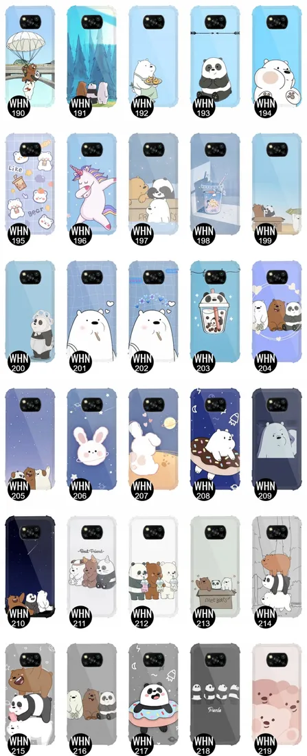 etui-antishock-do-xiaomi-poco-x3-bare-bears-wzory
