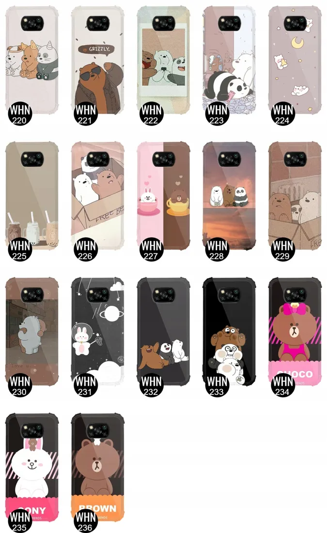 etui-antishock-do-xiaomi-poco-x3-bare-bears-wzory
