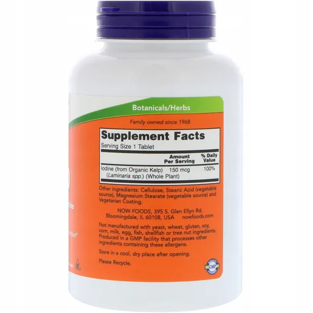 now-kelp-150mcg-200tabl-postac-tabletki