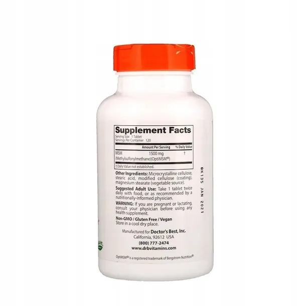 doctor-s-best-msm-with-optimsm-120-tab-liczba-sztuk-120