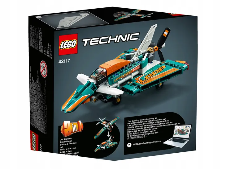 lego-technic-samolot-wyscigowy-42117-liczba-elementow-154