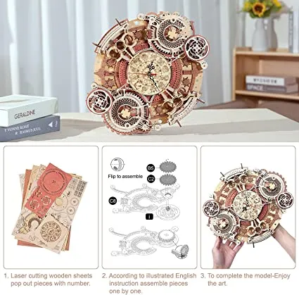 zegar-scienny-puzzle-3d-ukladanka-robotime