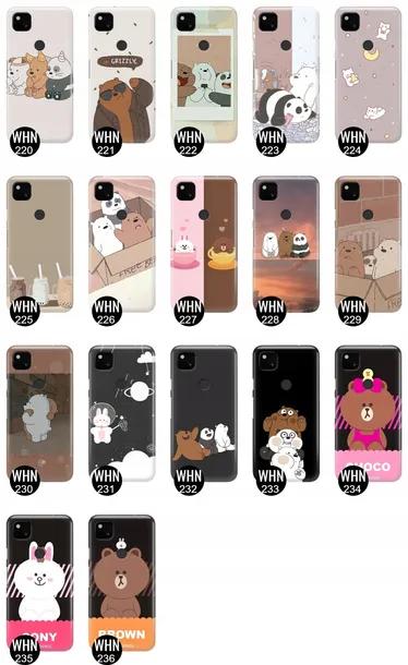 etui-do-google-pixel-4a-case-we-bare-bears-wzory-funkcje-pochlanianie-wstrzasow