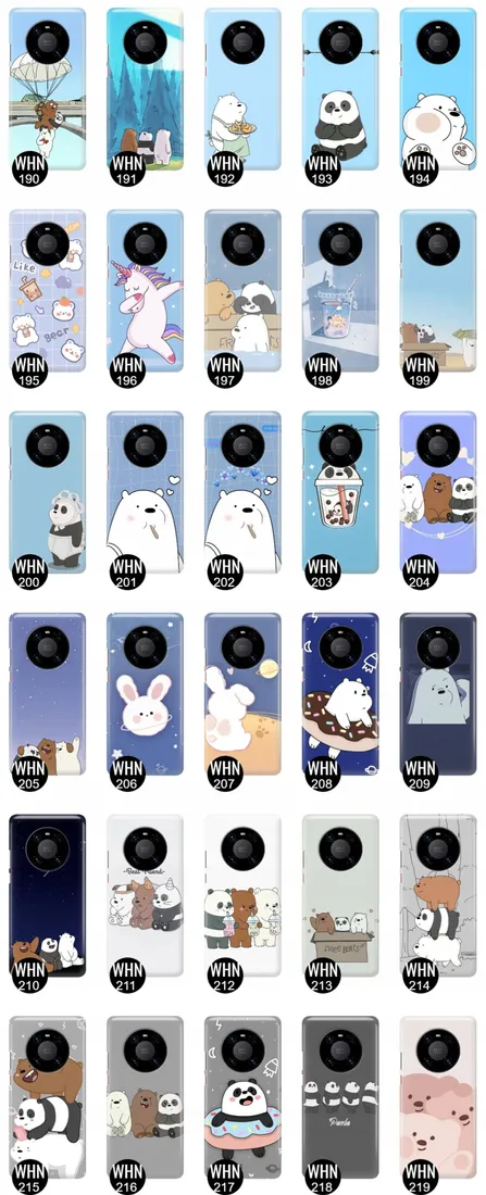 etui-do-huawei-mate-40-pro-plus-bare-bears-wzory