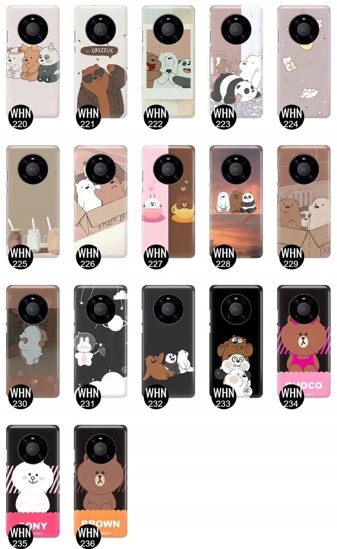 etui-do-huawei-mate-40-pro-plus-bare-bears-wzory