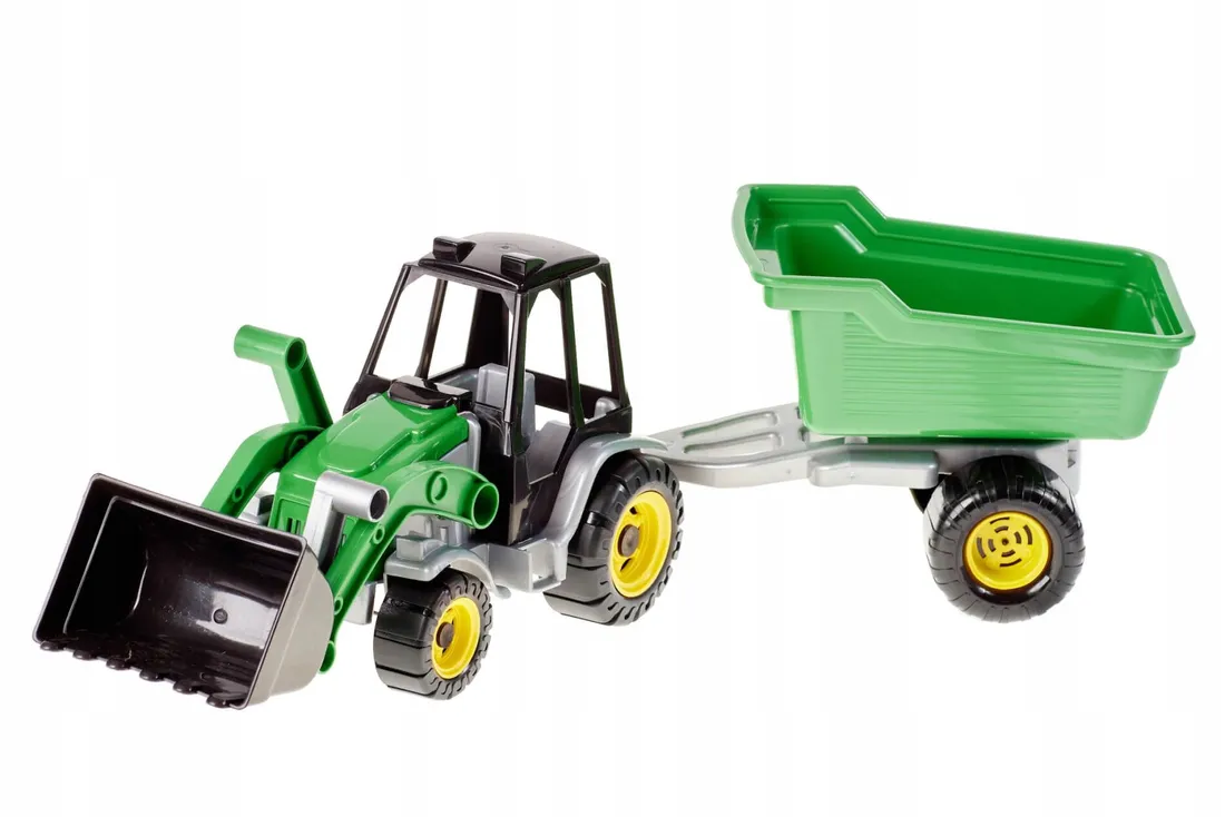 traktor-z-ladowarka-i-przyczepa-model-138-stan-nowy