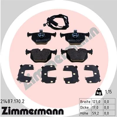 zimmermann-klocki-ham-tyl-bmw-3-stan-nowy