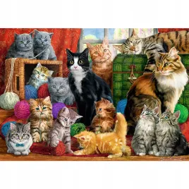 puzzle-1000-ukladanka-art-obraz-zwierzeta-kot-kotki-kocieta-kolaz-12-trefl