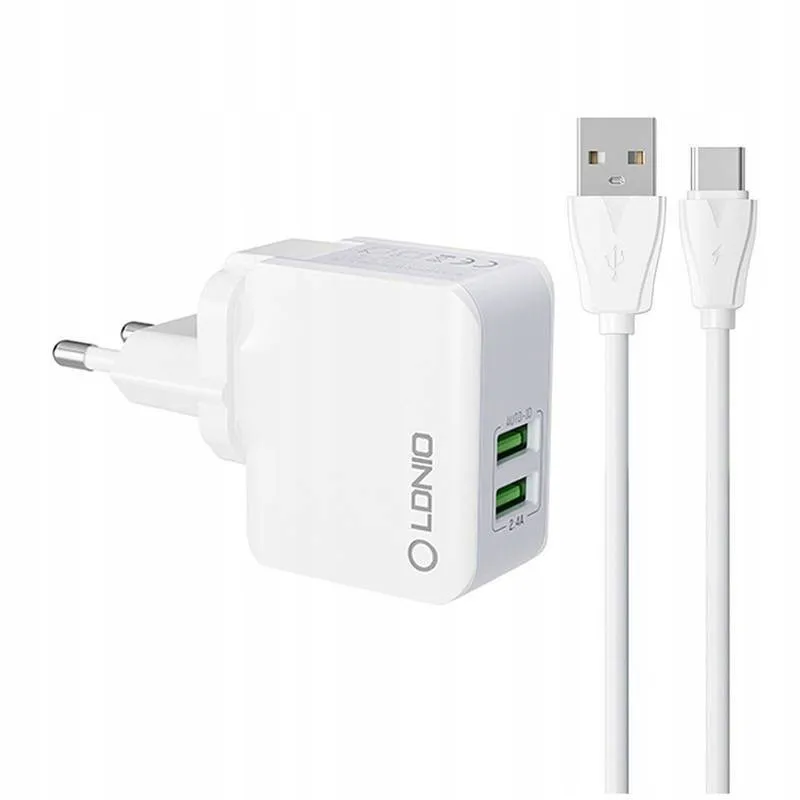 szybka-ladowarka-sieciowa-2xusb-kabel-usb-c-stan-nowy