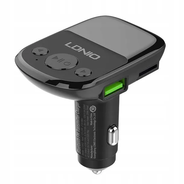 ldnio-transmiter-fm-bluetooth-2usb-aux-kabel-usb-c-model-c706q-stan-nowy
