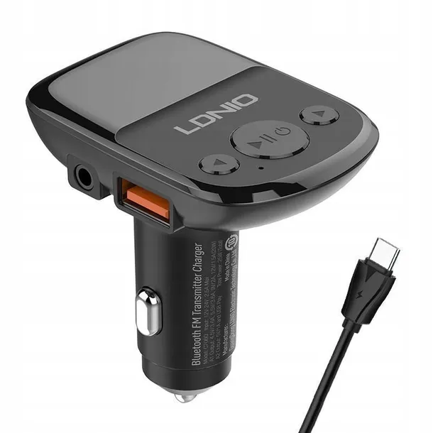 ldnio-transmiter-fm-bluetooth-2usb-aux-kabel-usb-c-model-c706q-kod-producenta-c706q-type-c