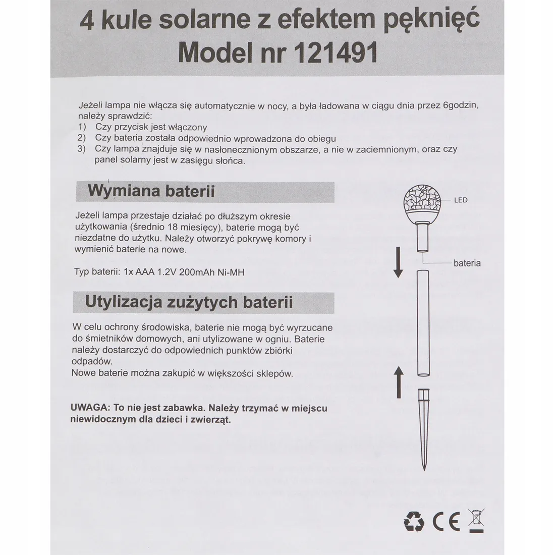 zestaw-4-kul-solarnych-stan-nowy