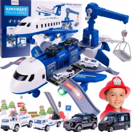 duzy-samolot-policja-rozkladany-interaktywny-na-baterie-parking-pojazdy