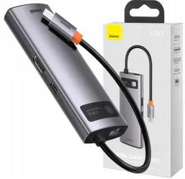 baseus-adapter-hub-usb-c-6w1-3x-usb-a-3-0-hdmi-4k-rj45-gigabit-otg-pd-100w