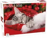 puzzle-christmas-kitten-500