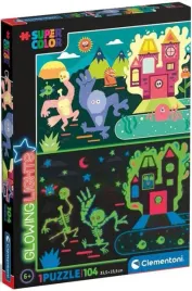 clementoni-puzzle-104-el-glowing-potwory