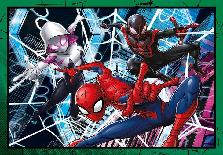 clementoni-puzzle-4w1-spiderman-material-karton