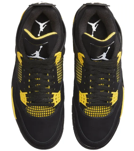 Air Jordan 4 グレー/イエロー 物欲スニーカー | ナイキ エアジョーダン4 レトロ SE 95 ネオン