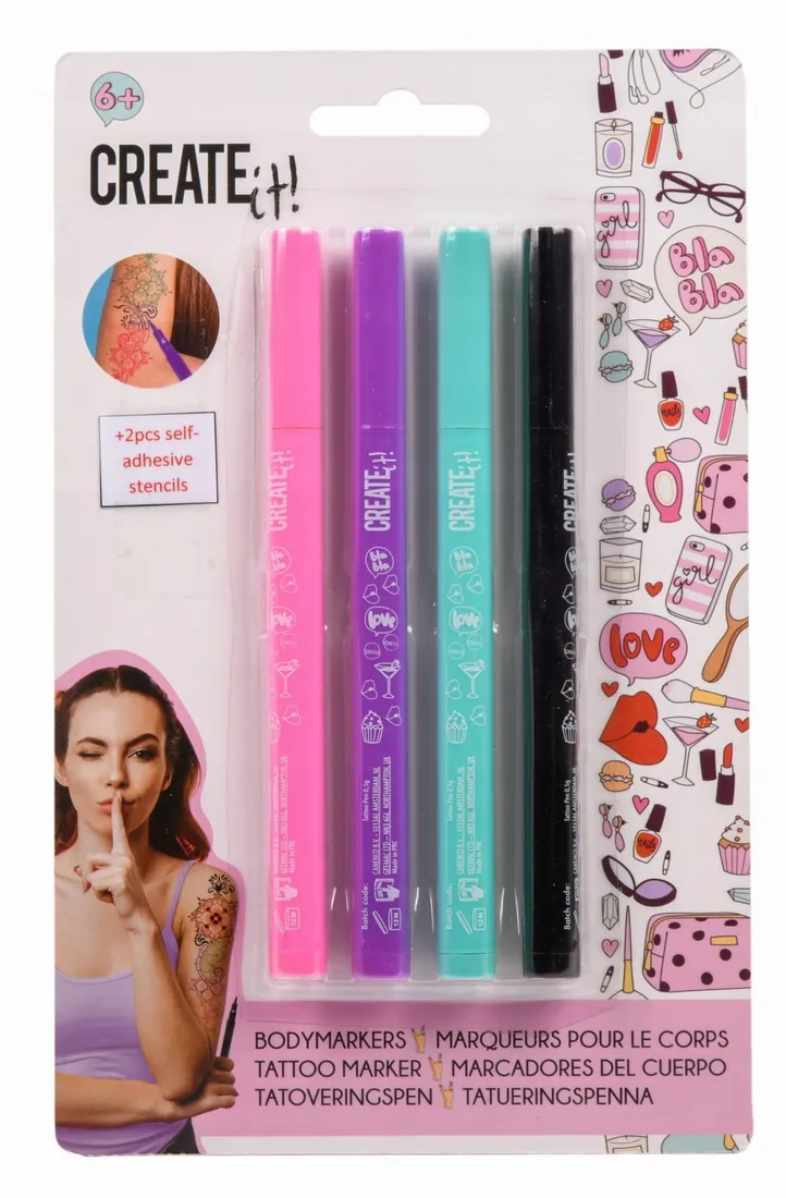 pisaki-do-tatuazu-4szt-create-it