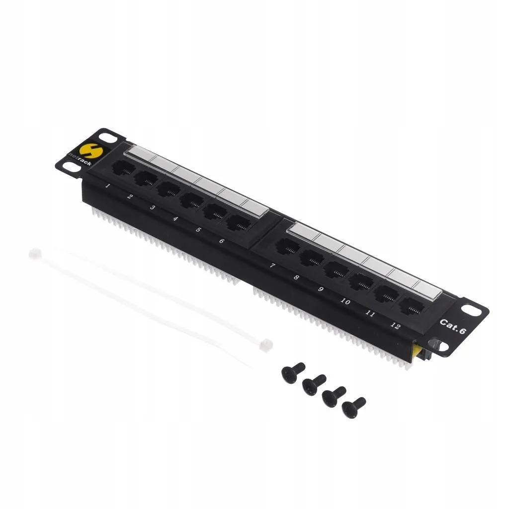 patch-panel-rack-10-1u-12-port-kat-6-utp-netrack-czarny-patcpanel-stan-nowy