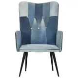 fotel-z-wysokim-oparciem-patchwork-denim-stan-nowy