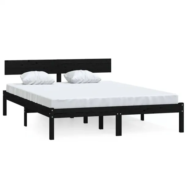 810121-bed-frame-black-solid-wood-120x190-cm-4ft-s-wysokosc-produktu-70-cm
