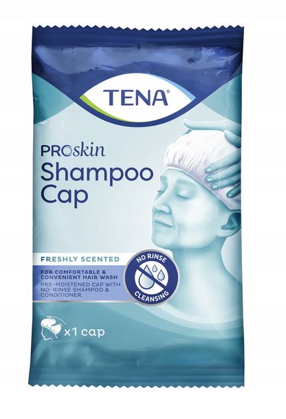 Czepek myjący włosy z odżywką TENA Shampoo Cap-Zdjęcie-0