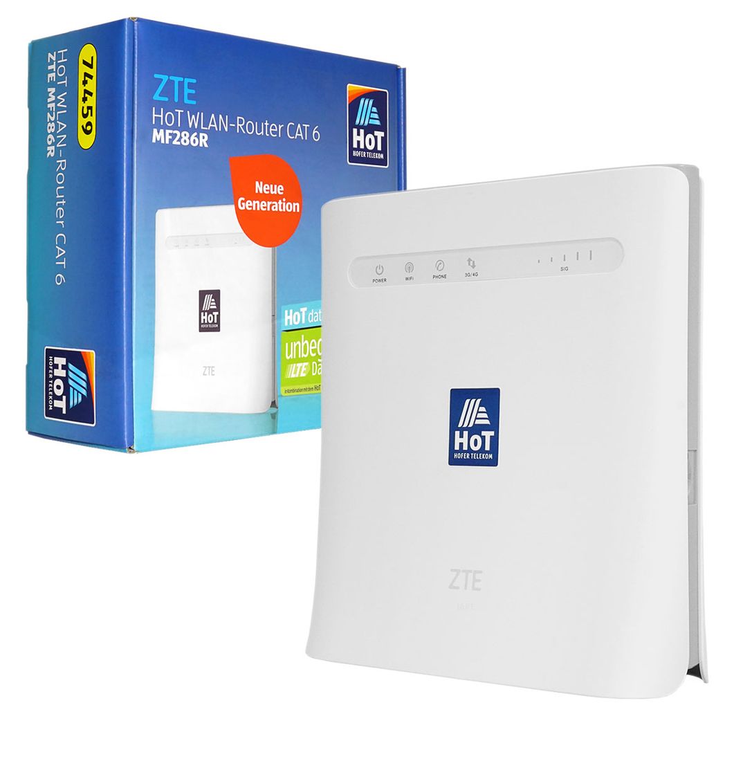 Router ZTE MF286R 3G/4G LTE Cat.6 LAN 300Mb/s – 146940744 - ERLI.pl