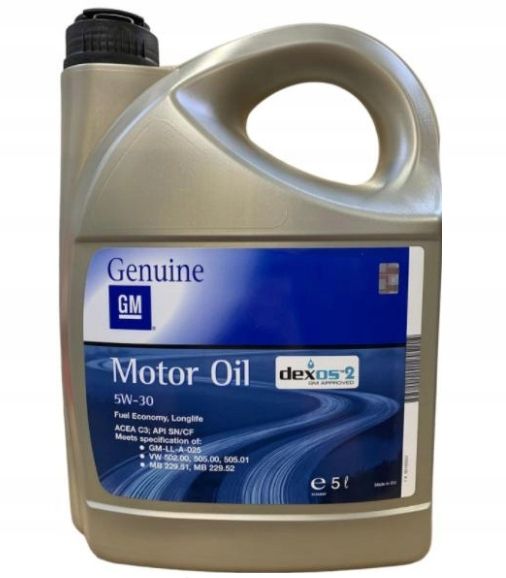 GM 5W30 DEXOS 2 5L SILNIKOWY OLEJ SYNTETYCZNY - ERLI.pl