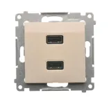 simon-54-ladowarka-usb-podwojna-krem
