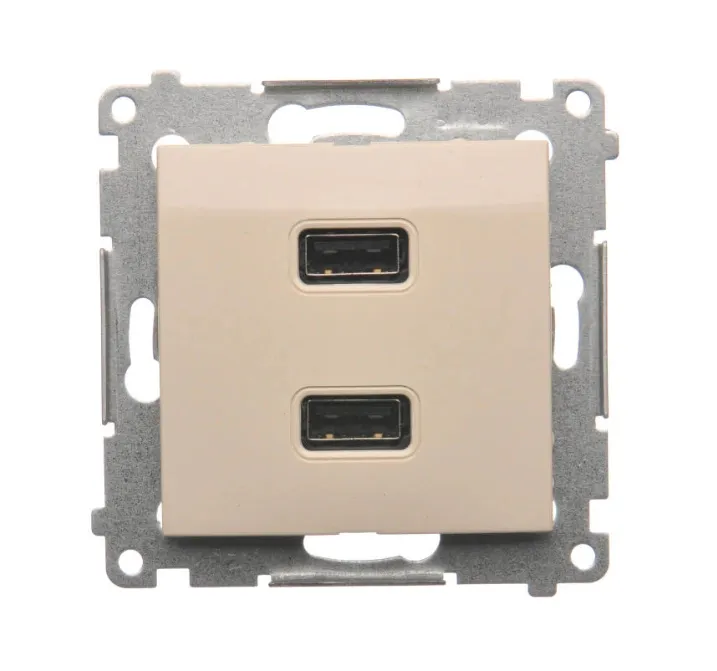 simon-54-ladowarka-usb-podwojna-krem