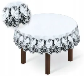 obrus-okragly-140-cm-bialo-szary-zakardowy-srebrna-przedza-elegancki