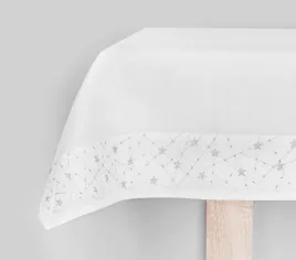 bieznik-serweta-40x170-cm-biala-srebrna-gwiazdki