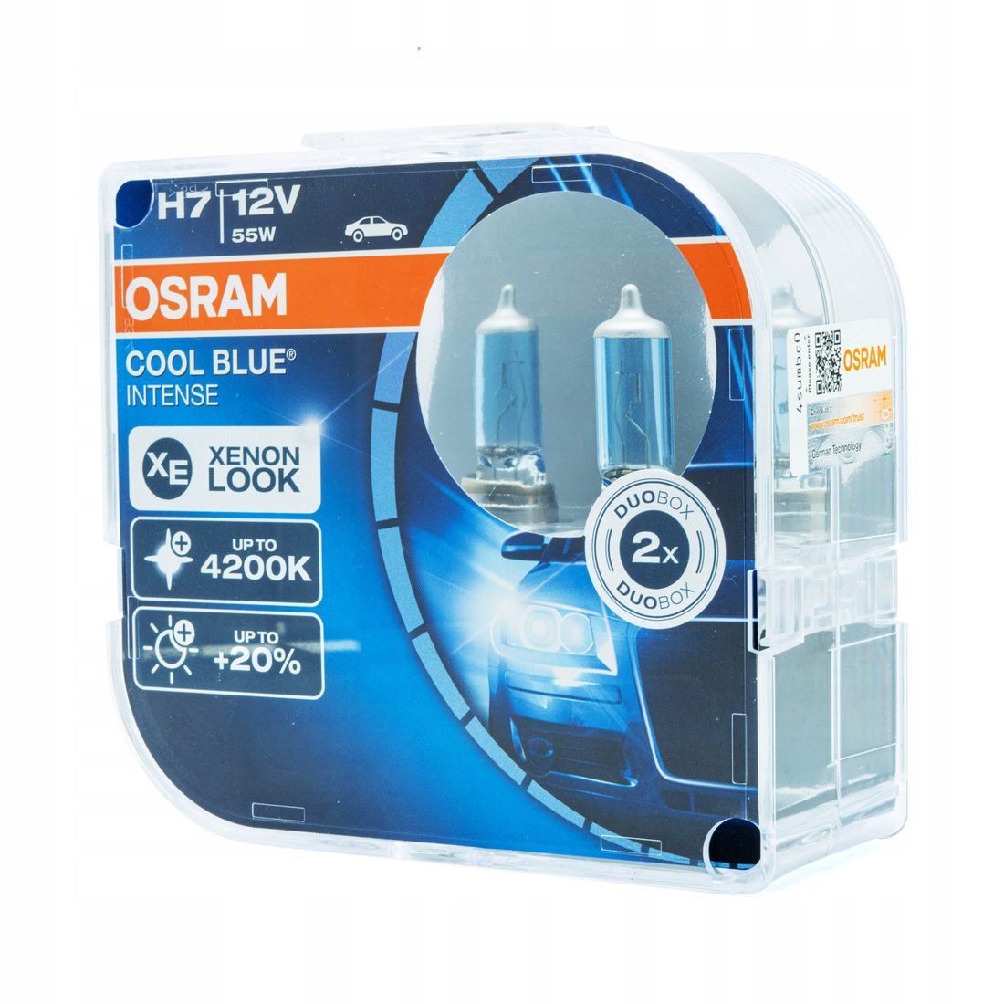 ŻARÓWKI H7 OSRAM COOL BLUE 4200K - Duo Box - ERLI.pl