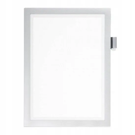ramka-samoprzylepna-a4-duraframe-note-srebrna-waga-z-opakowaniem-0-15-kg