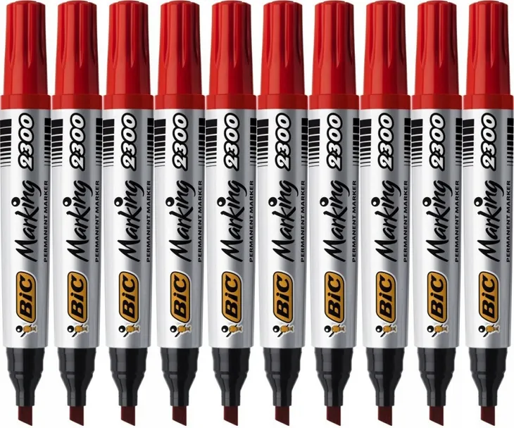 marker-permanentny-bic-marking-2300-czerwony-x10