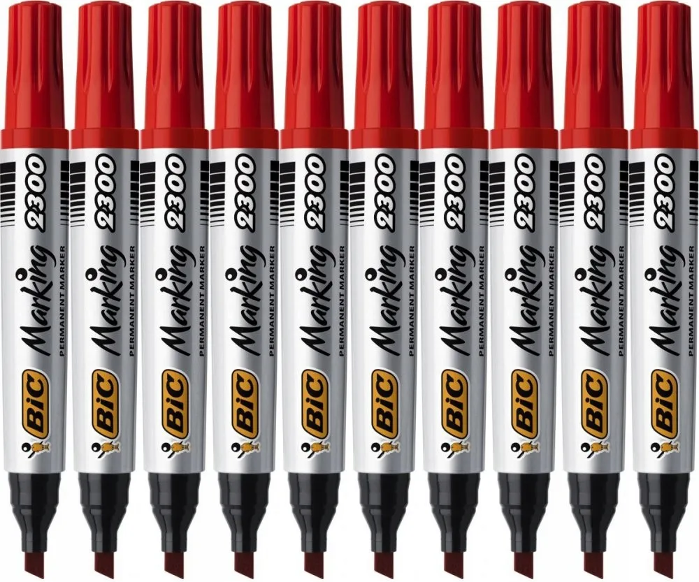 marker-permanentny-bic-marking-2300-czerwony-x10