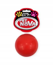 pet-nova-pilka-dla-psa-pelna-5cm-czerwona-aromat-wanilia