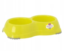 pet-nova-miska-dla-psa-podwojna-antyposlizgowa-2x330ml-zolta