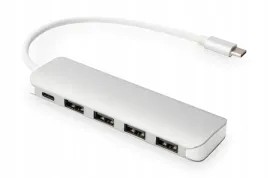 hub-usb-digitus-4-portowy-usb-3-0-superspeed-z-typ-c-pd-3-0-aluminium