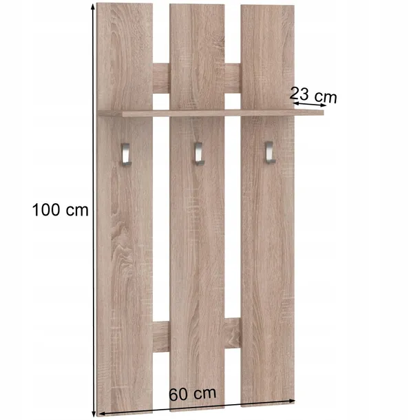 wieszak-scienny-na-ubrania-sofia-60-cm-dab-sonoma-do-przedpokoju-mafmeble-stan-nowy