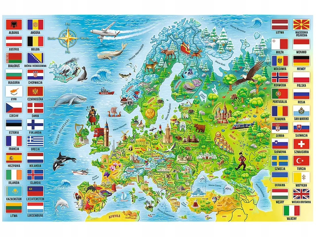 trefl-puzzle-edukacyjne-mapa-europy-160-elementow-stan-nowy