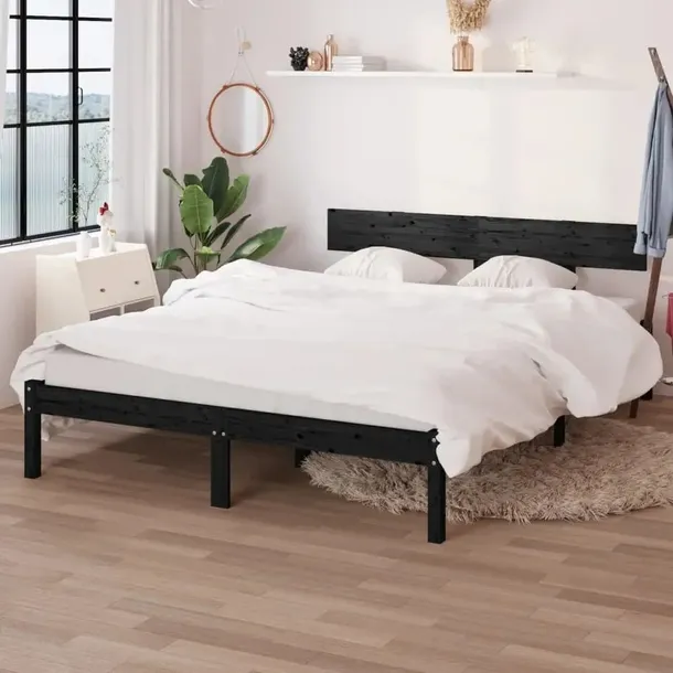 810121-bed-frame-black-solid-wood-120x190-cm-4ft-s-szerokosc-produktu-120-cm
