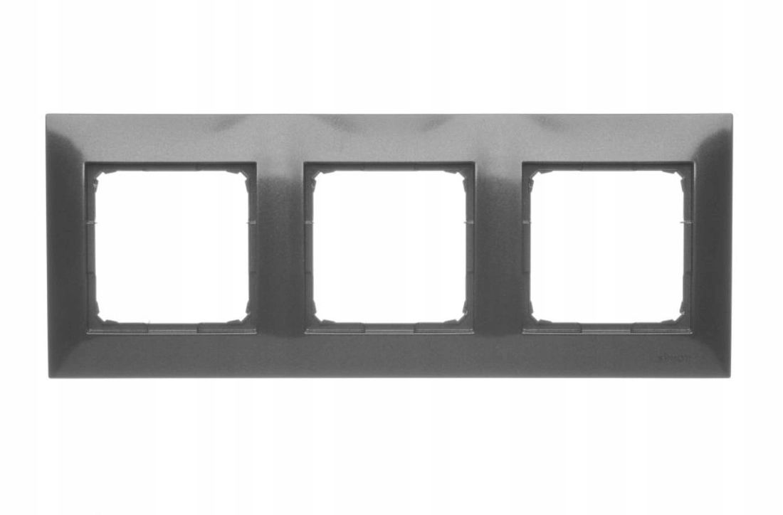 KONTAKT SIMON 54 Ramka Potrójna 3Krotna do Puszek KartonGips Antracyt
