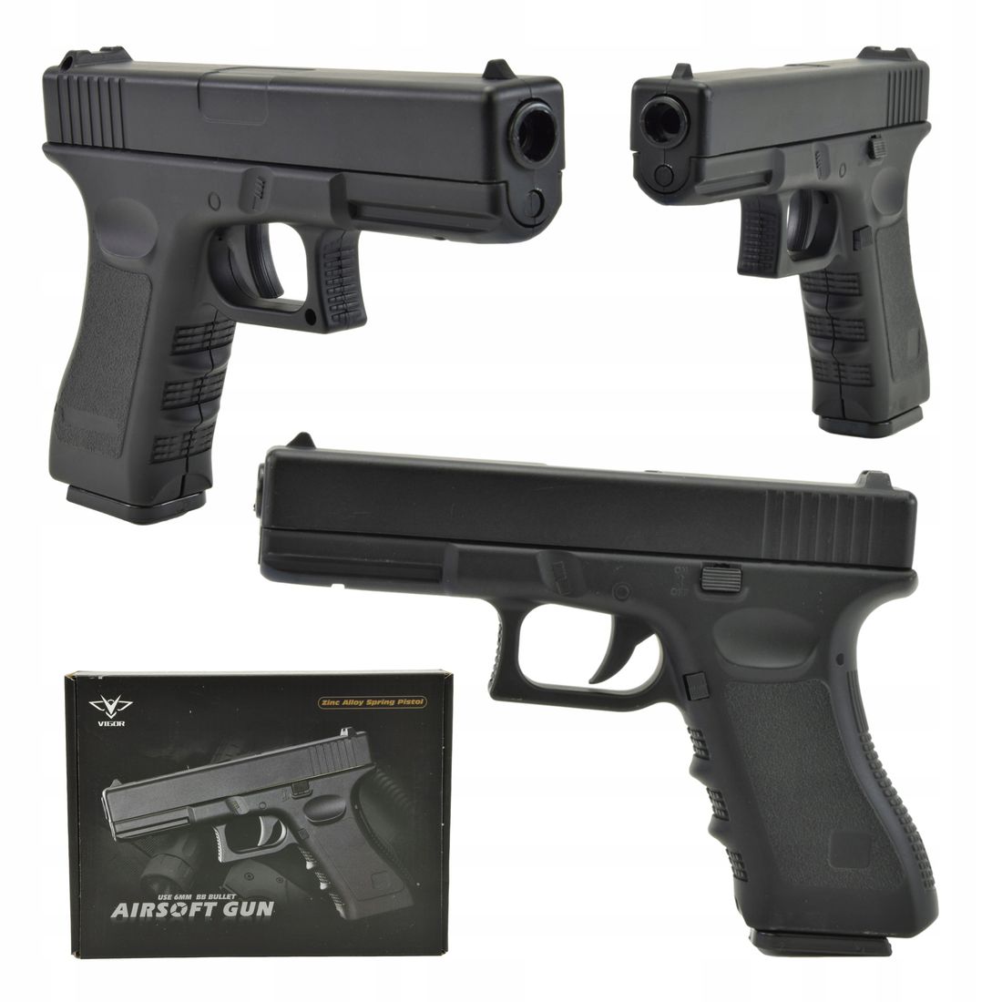 Pistolet Metalowy Glock Replika Kulek Gratis Erli Pl