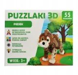 puzzlaki-3d-piesek-55el-stan-nowy