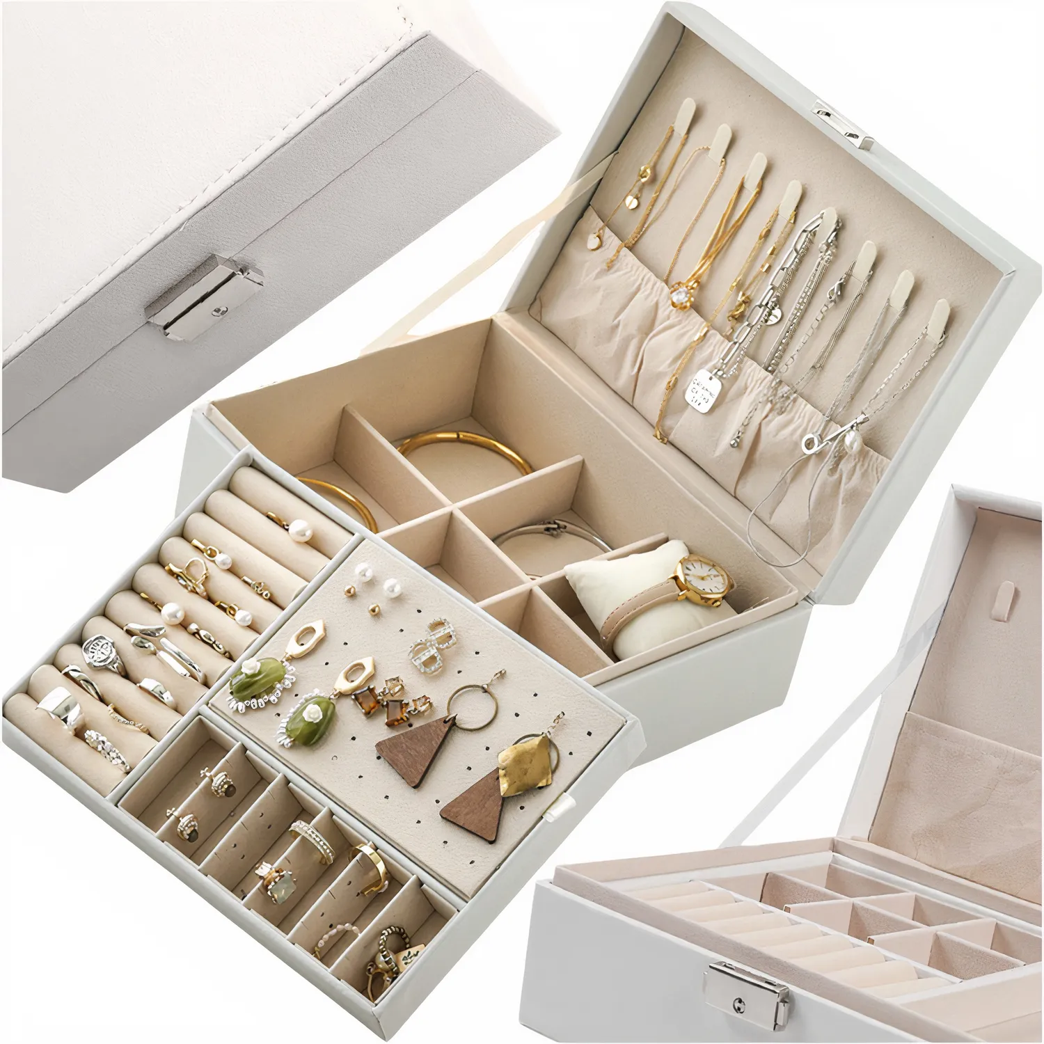 小物・アクセサリー SK ORGANIZER SZKATUŁKA PUDEŁKO NA BIŻUTERIĘ KOLCZYKI – 186703367