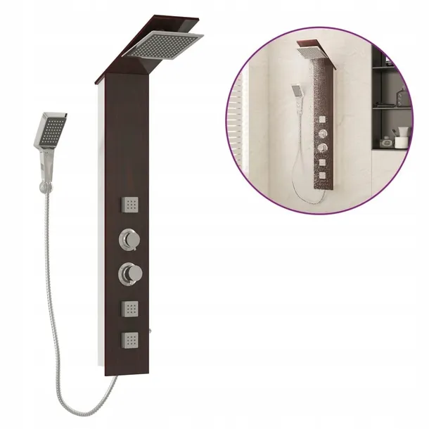 panel-prysznicowy-szklany-brazowy-linia-yhbgt-stan-nowy